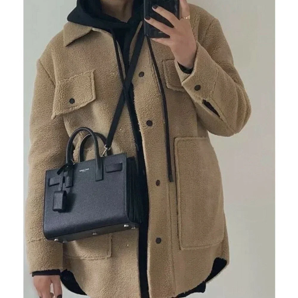 NEW Zara Teddy Shacket